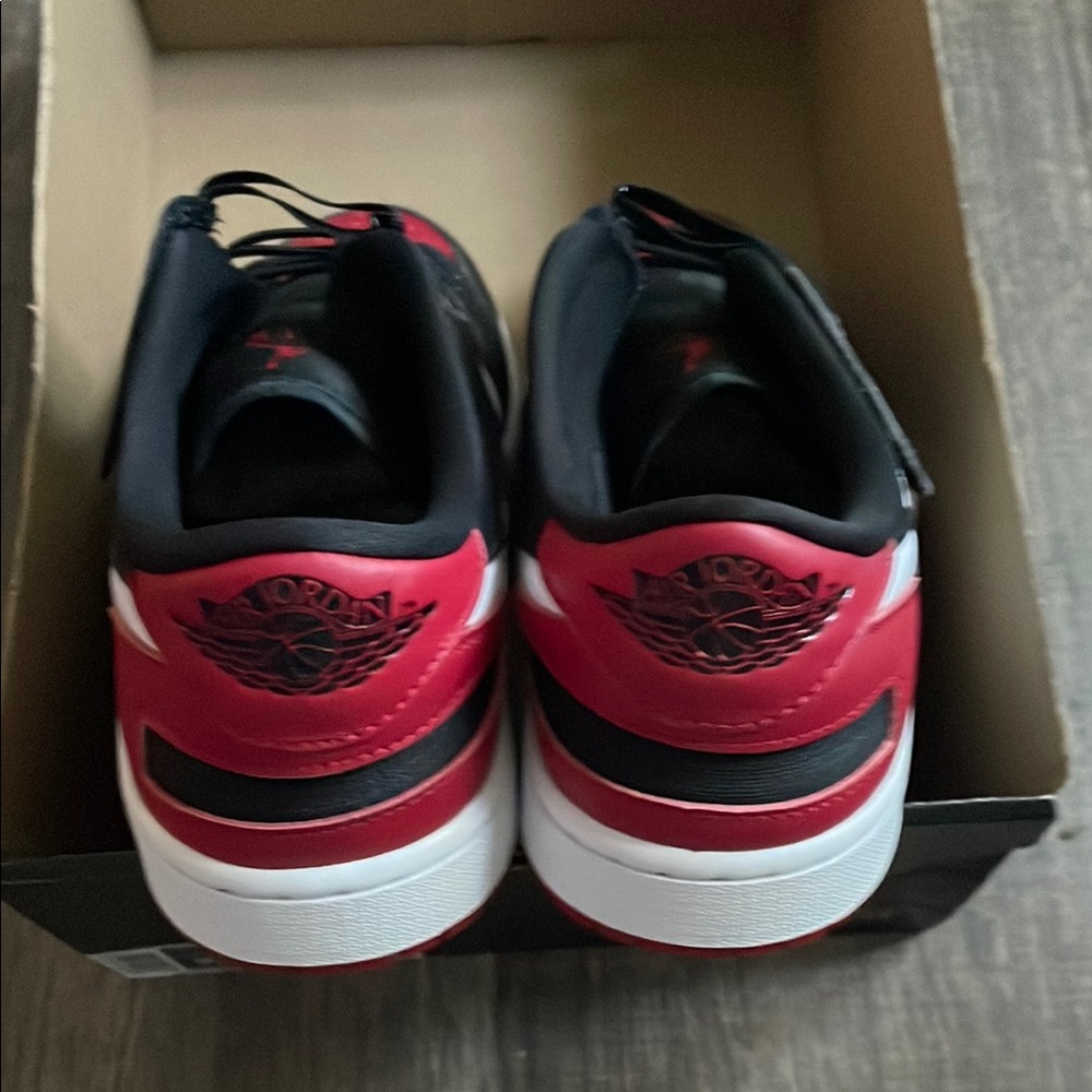 Jordan Men's Red and Black Sneakers
